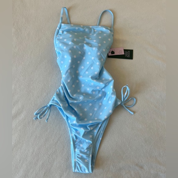 wild fable Other - Wild Fable Extra High Leg Cheeky One Piece Swimsuit Polka dot-print Size XXS